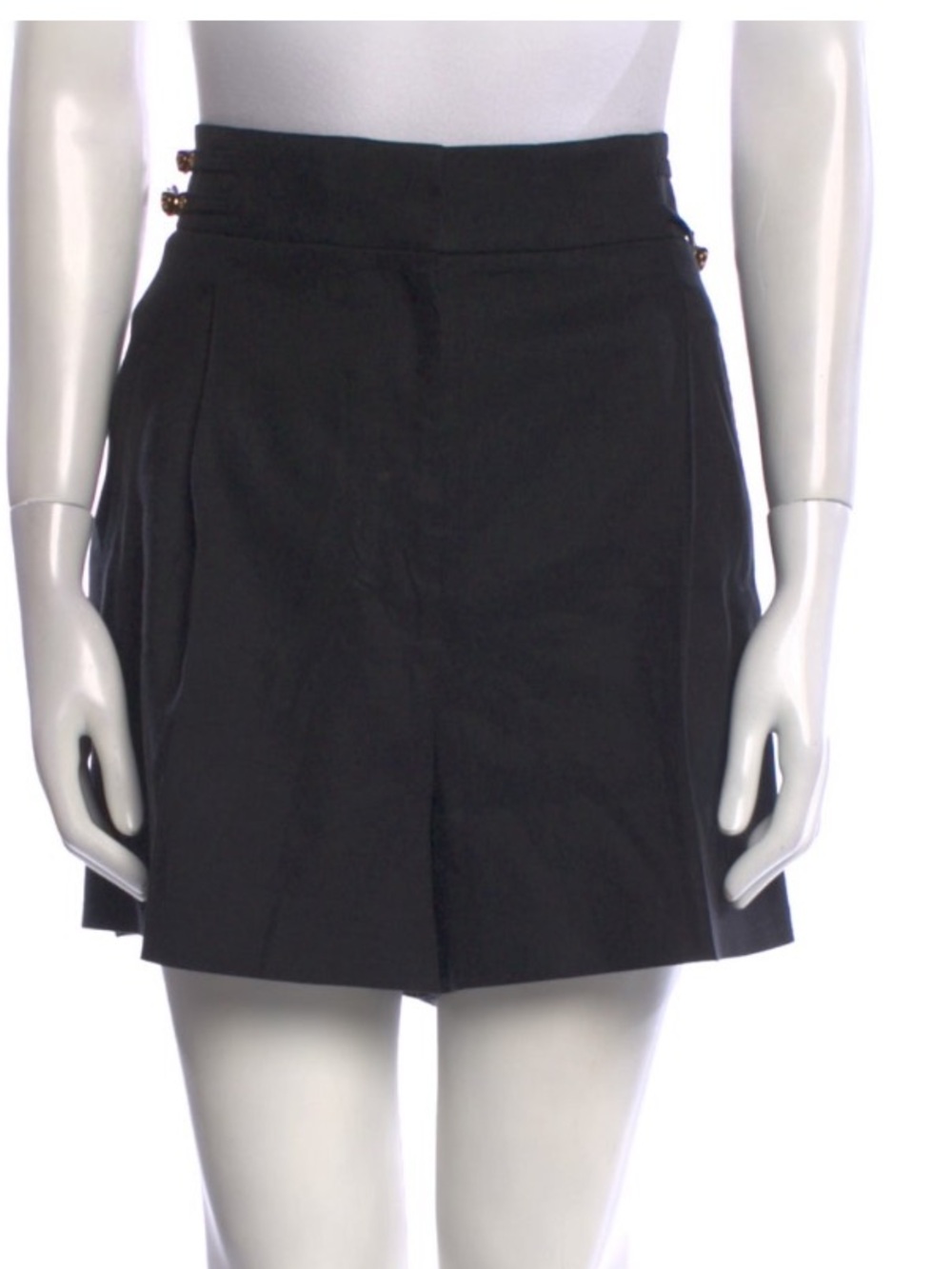 Veronica Beard Black Pleated Skort